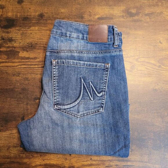 Maurices Jeans Womens 8 S Mid Rise Straight Medium Light Wash Stretch Denim - Picture 3 of 10